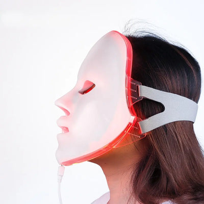 GlowCura™ 7-Color LED Light Therapy Mask – Wireless Facial Rejuvenation Device