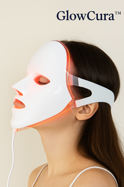 GlowCura™ 7-Color LED Light Therapy Mask – Wireless Facial Rejuvenation Device