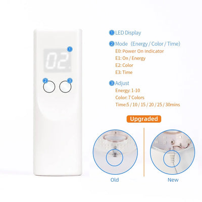 GlowCura™ 7-Color LED Light Therapy Mask – Wireless Facial Rejuvenation Device